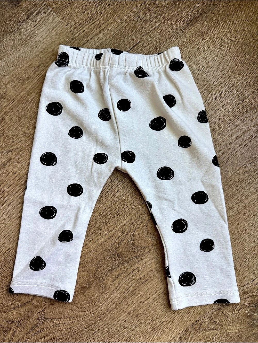 Zara Polka Dot Leggings White & Black